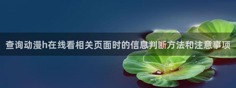 虫虫漫画经典：查询动漫h在线看相关页面时的信息判断方法和注意事项配图
